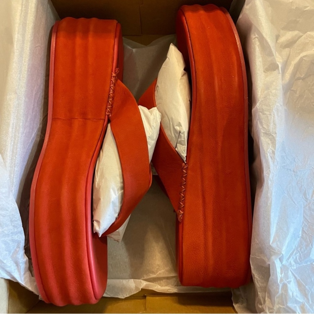🔥 Free People Flatform Haven Thong Flame SZ 37 - Picture 8 of 8